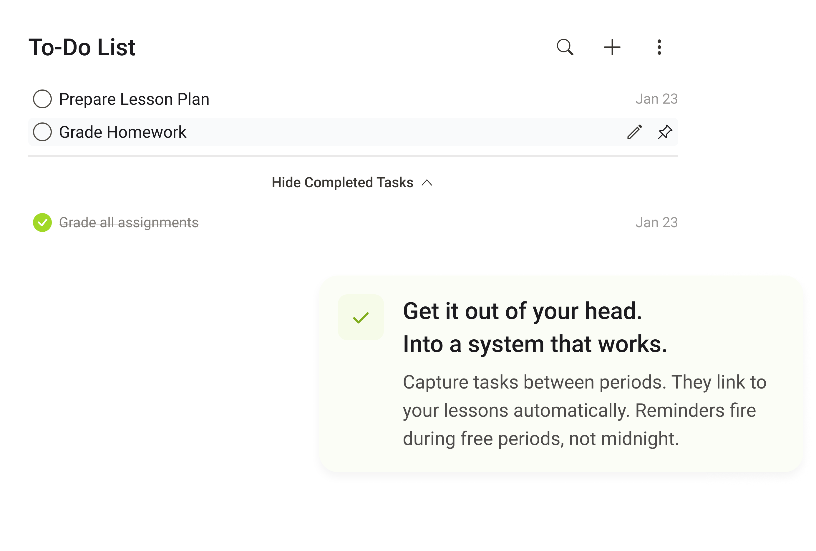 To do list